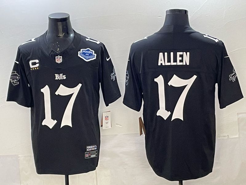 Men 2025 Buffalo Bills #17 Allen black Joint Name Nike Limited NFL Jersey 025